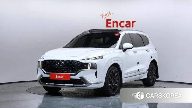 Hyundai The New Santa Fe 2023 Белый из Кореи