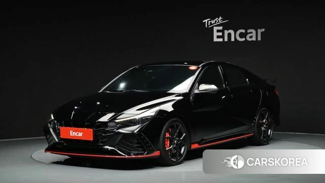 Hyundai Avante (CN7) 2021 Черный из Кореи