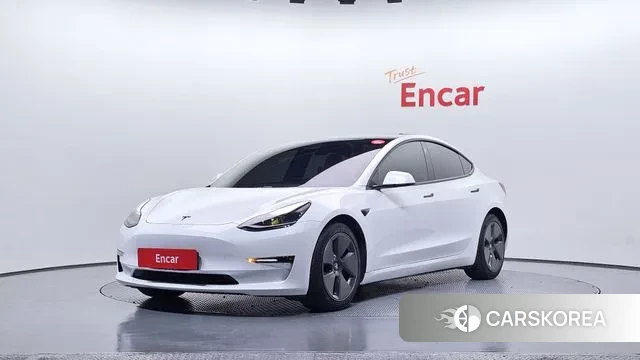 Tesla Model 3 2021 Белый из Кореи