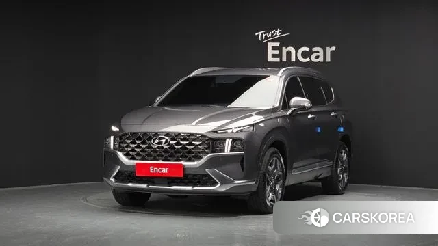 Hyundai The New Santa Fe 2021 Серебристо-серый из Кореи