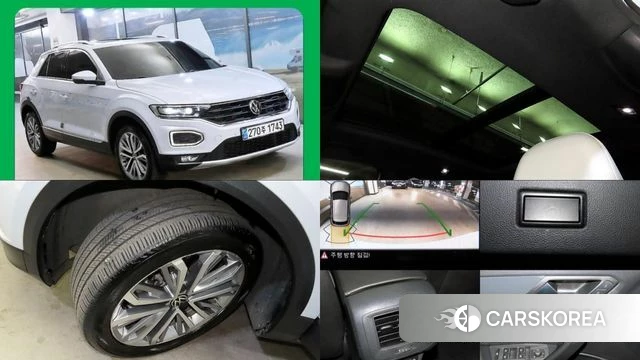 Volkswagen T-Roc 2021 Серебристо-серый из Кореи