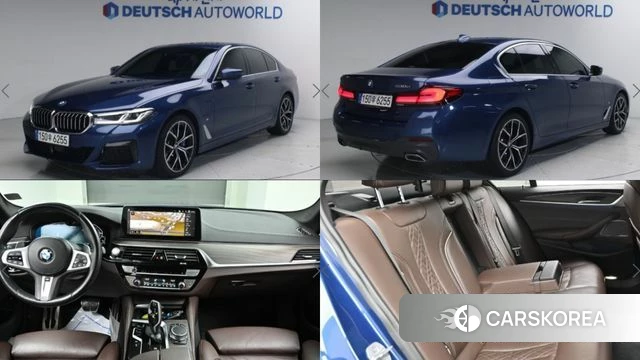 BMW 5 Series (G30) 2020 Синий из Кореи