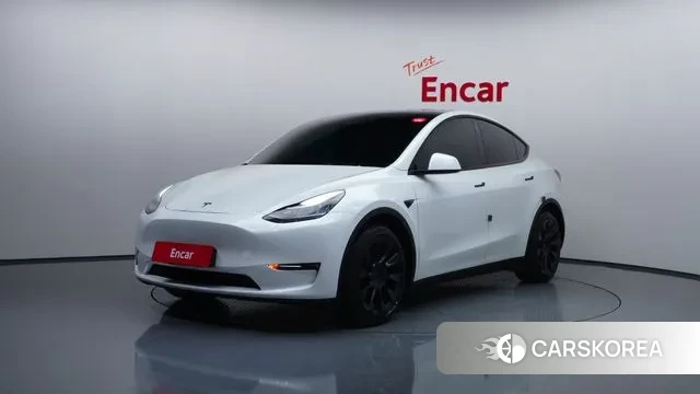 Tesla Model Y 2021 Белый из Кореи