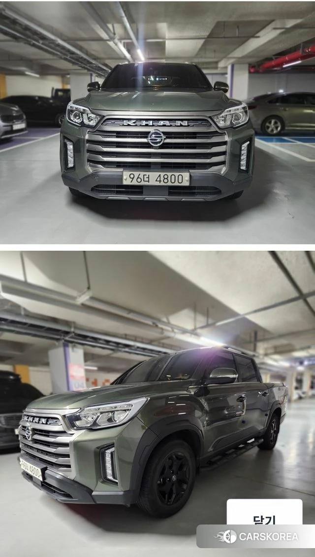Ssangyong The New Rexton Sports Cannes 2021 Темно-зеленый из Кореи
