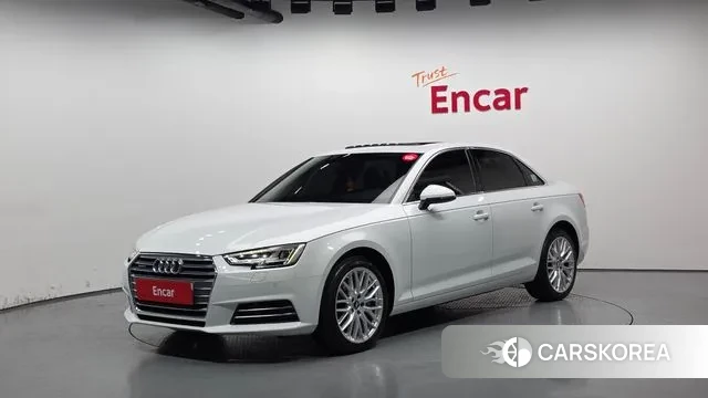 Audi A4 (B9) 2018 Белый из Кореи