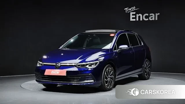 Volkswagen Golf 8th Generation 2022 Синий из Кореи