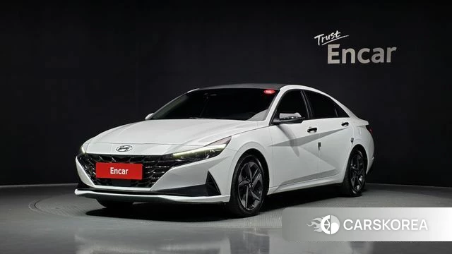 Hyundai Avante (CN7) 2021 Белый из Кореи