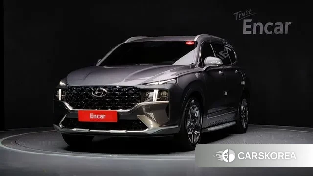 Hyundai The New Santa Fe 2023 Серый из Кореи
