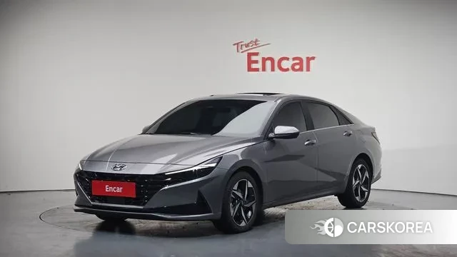 Hyundai Avante (CN7) 2021 Серебристо-серый из Кореи