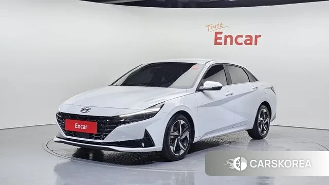 Hyundai Avante (CN7) 2021 Белый из Кореи