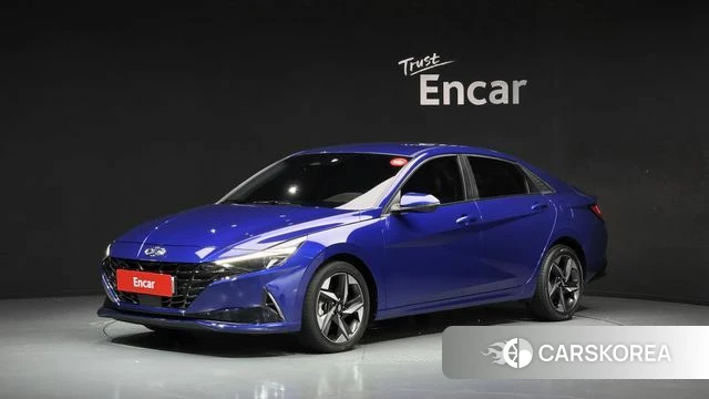 Hyundai Avante (CN7) 2021 Синий из Кореи