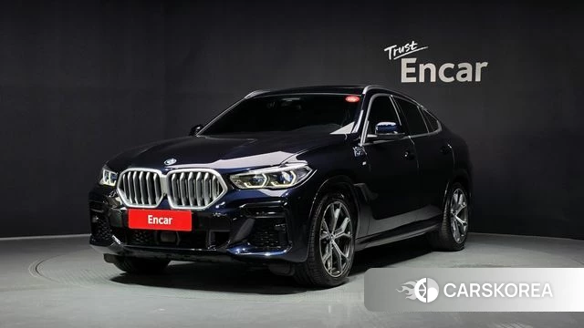 BMW X6 (G06) 2022 Черный из Кореи
