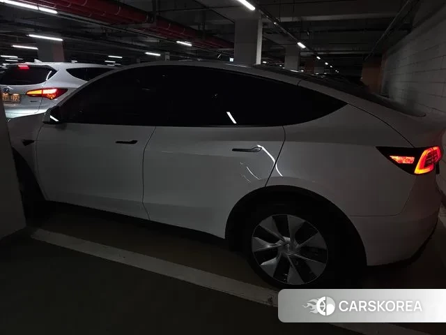 Tesla Model Y 2021 Белый из Кореи