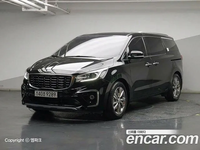 Kia The New Carnival 2019 Черный из Кореи