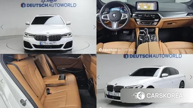 BMW 5 Series (G30) 2023 Белый из Кореи