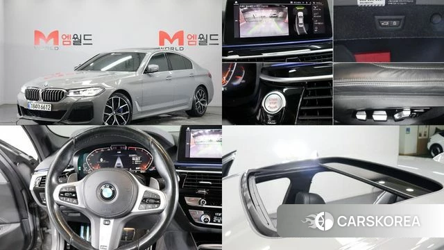 BMW 5 Series (G30) 2022 Серебристо-серый из Кореи