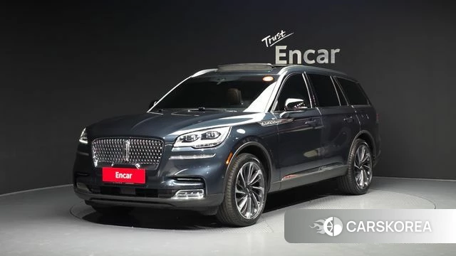 Lincoln Aviator 2nd generation 2021 Синий из Кореи