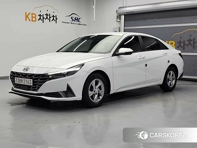 Hyundai Avante (CN7) 2021 Белый из Кореи