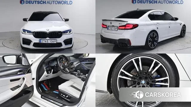 BMW M5 (F90) 2018 Белый из Кореи