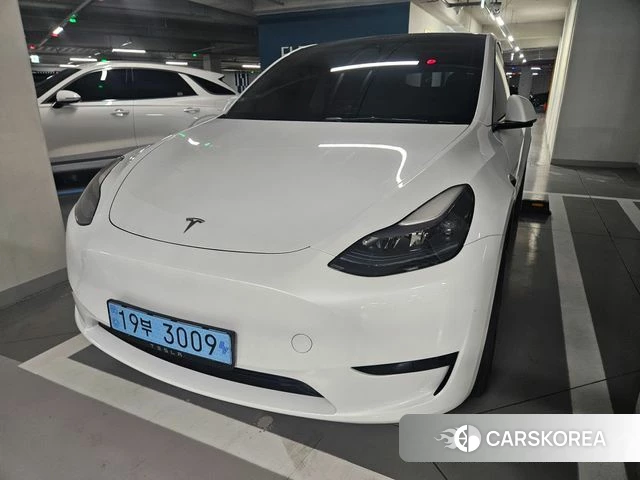 Tesla Model Y 2023 Белый из Кореи