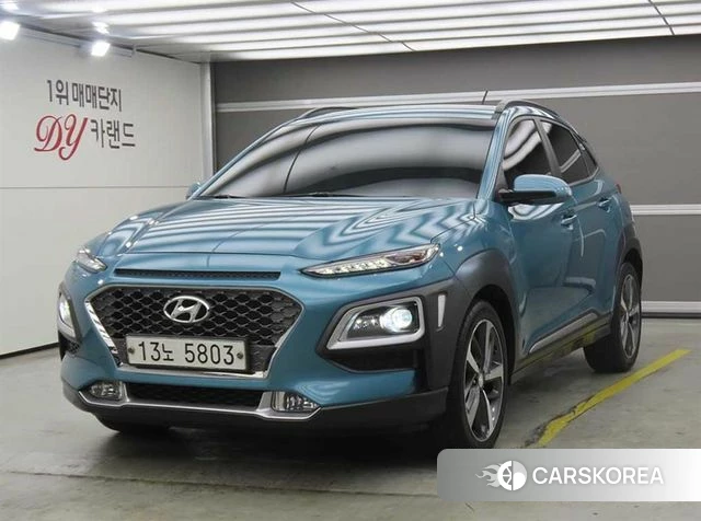 Hyundai Kona 2018 Небесно-голубой из Кореи