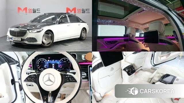 Mercedes-Benz S-Class W223 2021 Белый двухцветный из Кореи