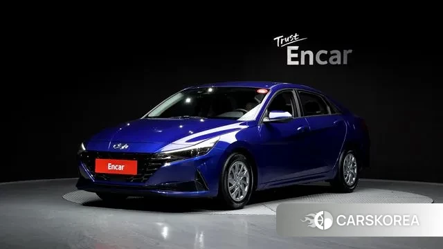 Hyundai Avante (CN7) 2021 Синий из Кореи