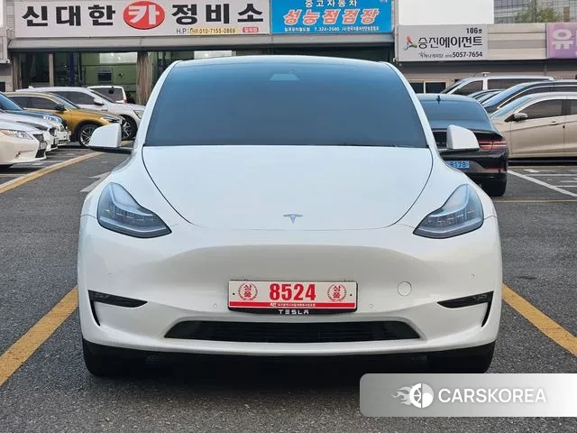 Tesla Model Y 2021 Белый из Кореи