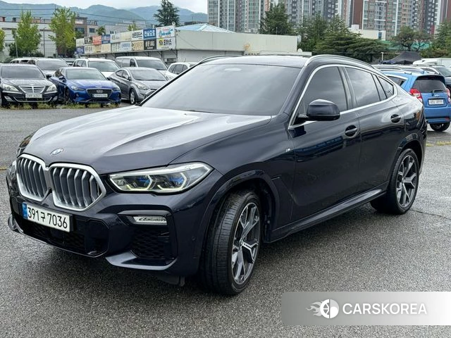 BMW X6 (G06) 2021 Черный из Кореи