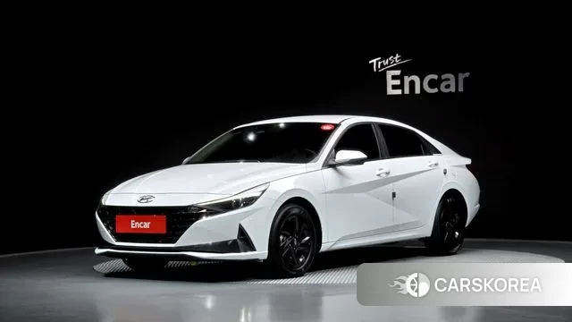 Hyundai Avante (CN7) 2021 Белый из Кореи