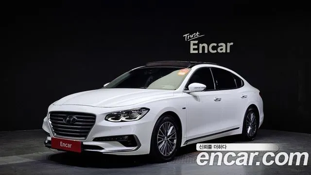 Hyundai Grandeur IG Hybrid 2018 Белый из Кореи