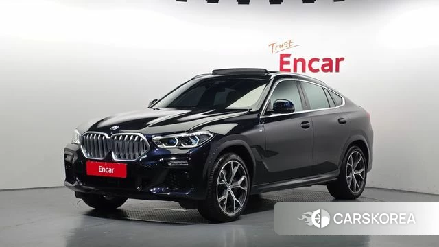BMW X6 (G06) 2021 Черный из Кореи
