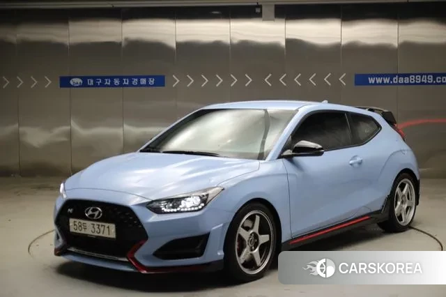 Hyundai Veloster (JS) 2019 Небесно-голубой из Кореи
