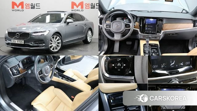 Volvo S90 2019 Серый из Кореи