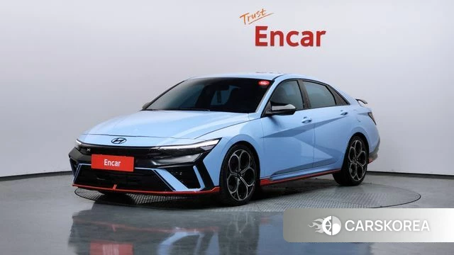 Hyundai The New Avante (CN7) 2025 Небесно-голубой из Кореи