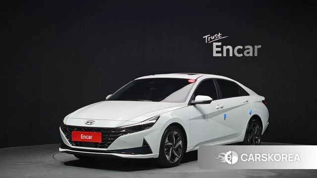 Hyundai Avante (CN7) 2022 Белый из Кореи