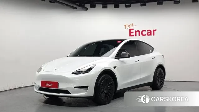 Tesla Model Y 2023 Белый из Кореи
