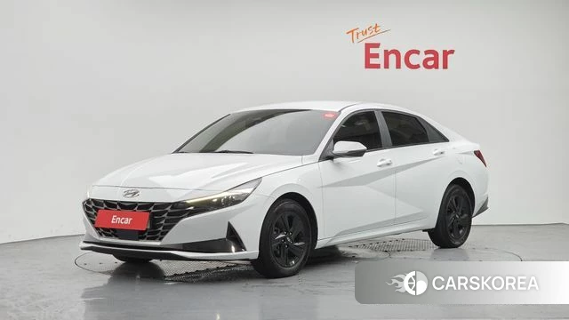 Hyundai Avante (CN7) 2023 Белый из Кореи