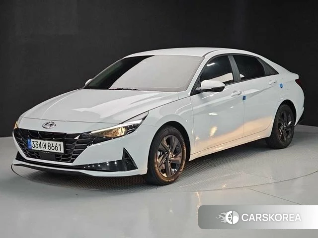 Hyundai Avante Hybrid (CN7) 2020 Белый из Кореи