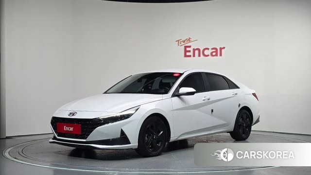 Hyundai Avante (CN7) 2023 Белый из Кореи