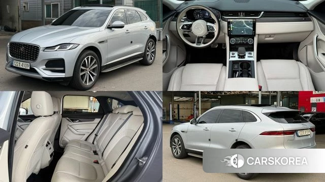 Jaguar F-PACE 2021 Серебряный из Кореи