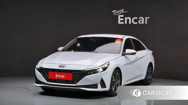 Hyundai Avante (CN7) 2020 Белый из Кореи