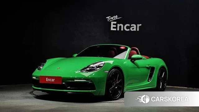 Porsche 718 Boxster 2023 Зеленый из Кореи