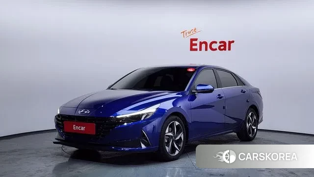 Hyundai Avante (CN7) 2020 Синий из Кореи