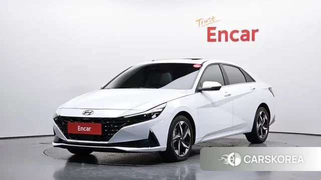 Hyundai Avante (CN7) 2022 Белый из Кореи