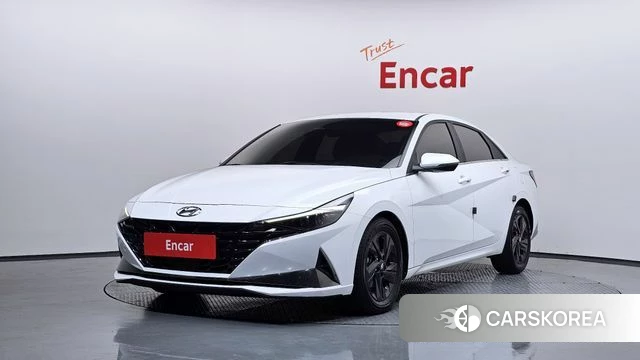 Hyundai Avante (CN7) 2021 Белый из Кореи