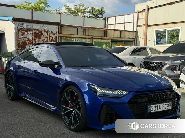 Audi RS7 (4K) 2023 Синий из Кореи