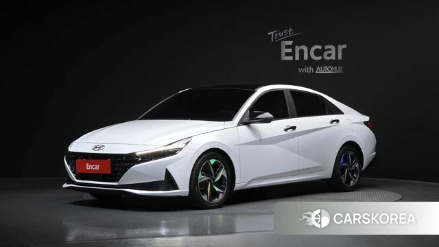 Hyundai Avante (CN7) 2023 Белый из Кореи
