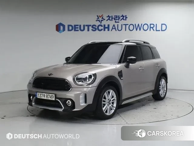Mini Cooper Countryman 2021 Серебристо-серый из Кореи