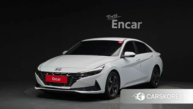 Hyundai Avante (CN7) 2022 Белый из Кореи